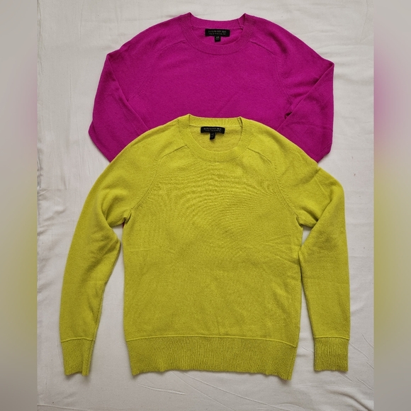 Banana Republic Sweaters - Banana Republic Italian Merino Blend SWEATERS Pink and Yellow